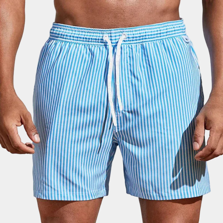 Men’s Striped Shorts | Casual Drawstring Summer Shorts