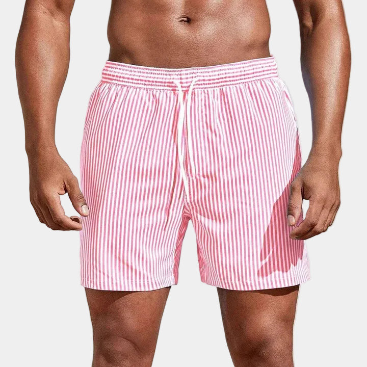 Men’s Striped Shorts | Casual Drawstring Summer Shorts