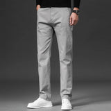 Men's Stretch Chino Slim Fit Casual Elastic Waist