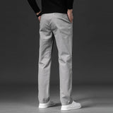 Men's Stretch Chino Slim Fit Casual Elastic Waist