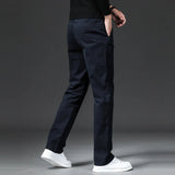 Men's Stretch Chino Slim Fit Casual Elastic Waist