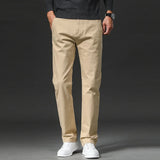 Men's Stretch Chino Slim Fit Casual Elastic Waist